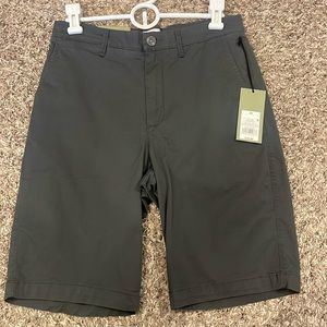 Flat front chino shorts